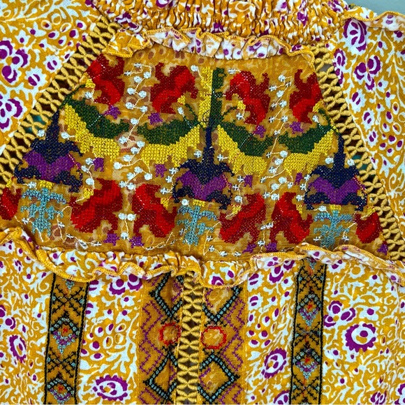 Maeve Goldie Embroidered Anthropologie Blouse - Picture 7 of 14